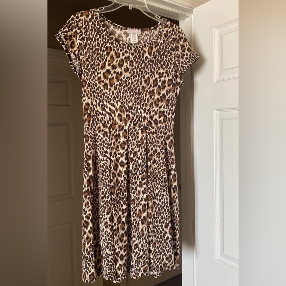 Leopard Print Midi Dress